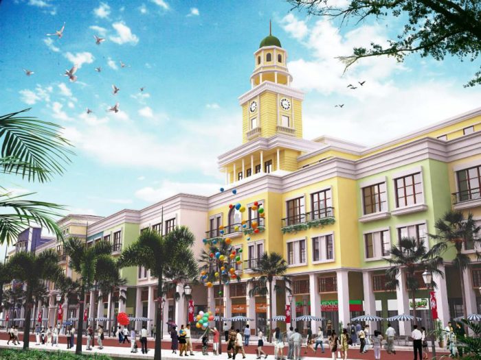 The Street of Festive Walk is envisioned as the longest retail and dining strip in the country.