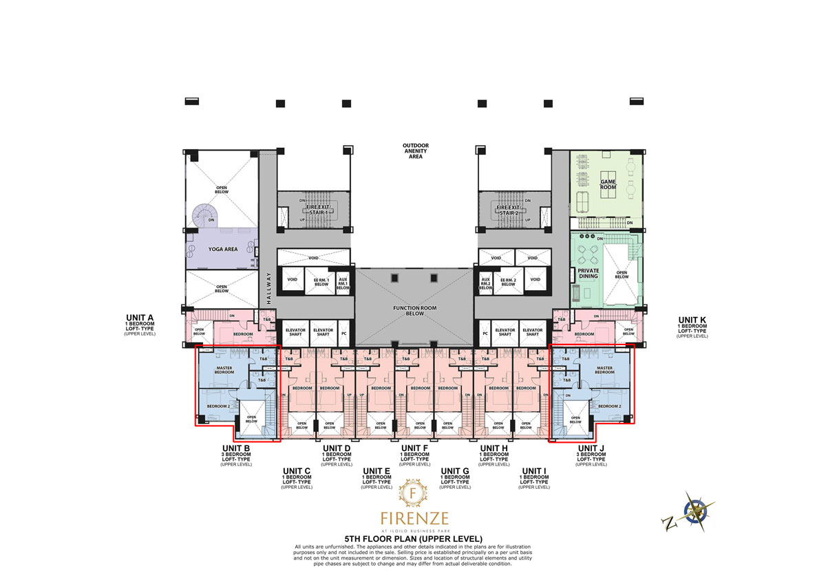 3BR-Loft-with-Balcony-Floorplan-Upper - Iloilo Condominiums